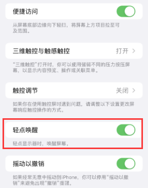 鹿泉苹果授权维修站分享iPhone轻点无法唤醒怎么办 