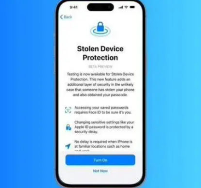 鹿泉苹果授权维修店分享被盗设备保护功能开启方法 