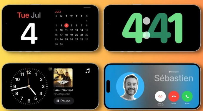 鹿泉苹果手机维修分享iOS17横屏充电待机显示有什么好处 