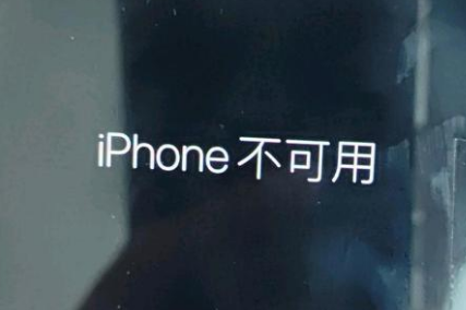 鹿泉苹果服务网点分享锁屏界面显示“iPhone 不可用”如何解决 