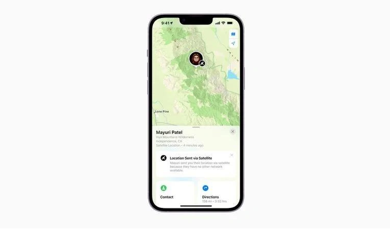 鹿泉苹果14维修分享iPhone14系列中 FindMy功能通过卫星分享位置方法教程 