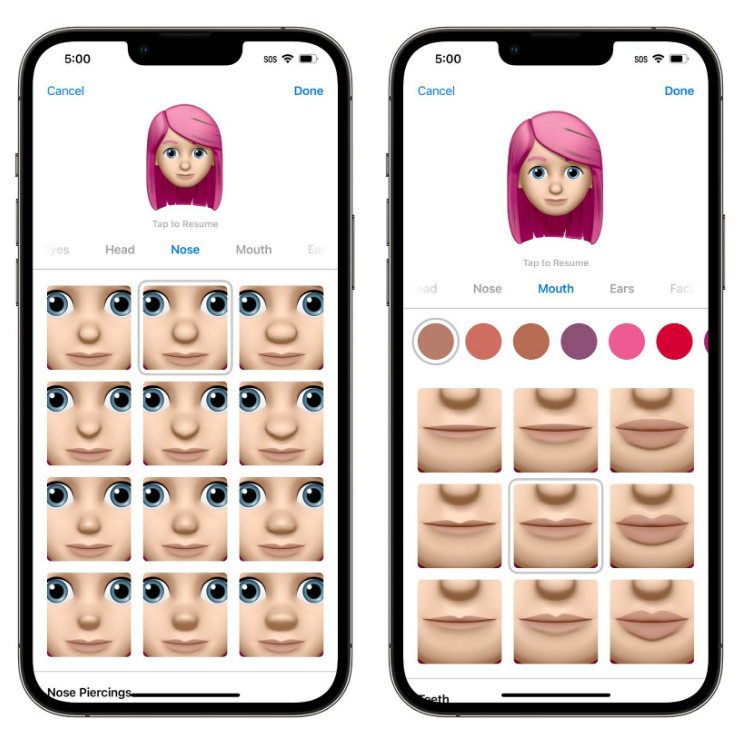 鹿泉苹果手机维修分享​iOS 16中的拟我表情有了哪些变化和升级 