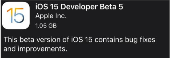 鹿泉苹果手机维修分享如何升级到iOS15.0 beta5 