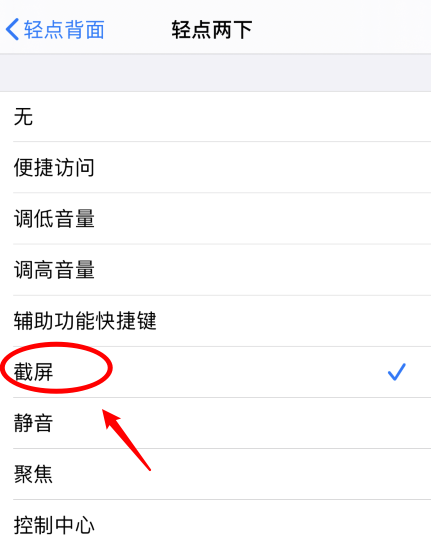 鹿泉苹果手机维修分享iPhone12如何启用双击截屏 